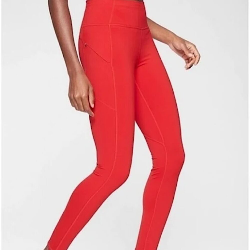 VGUC Athleta Contender Tight Radiant Red Size XS